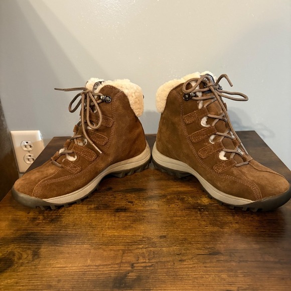 Timberland Brown Suede Canard Resort Shearling Lined‎  Hiking Boot (Women 6.5) - Picture 6 of 10
